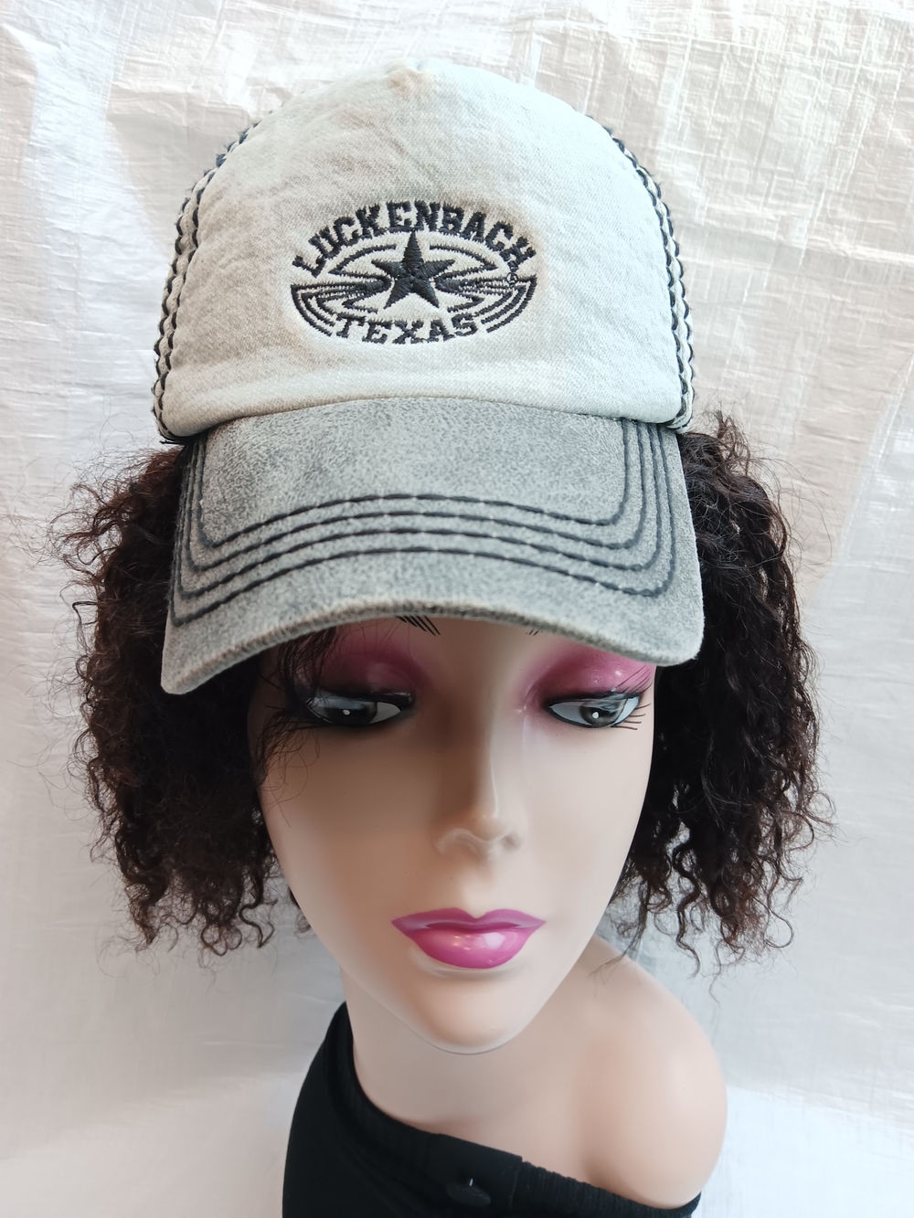 Texas  Gray Women's distressed Baseball Cap